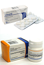 Клацид и аналог Кларитромицин
