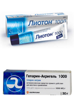 Лиотон-1000 и аналог Гепарин-акри гель 1000