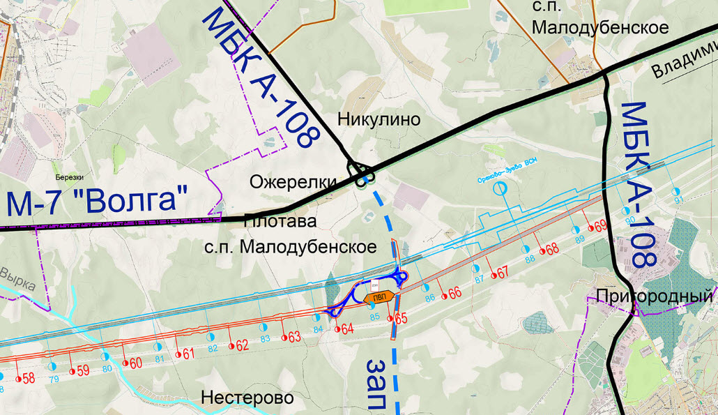 Маршрут новой трассы москва казань на карте по нижегородской области